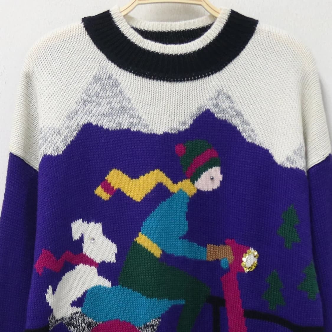 CHRISTIAN PIERRE  울 Y2K 니트 64639 상품이미지3