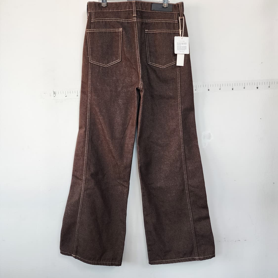 108 POUND 브라운 와이드 데님 팬츠 상품이미지3