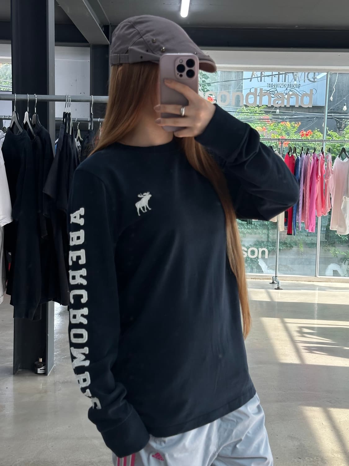 아베크롬비 암 패치로고 롱슬리브 상품이미지1