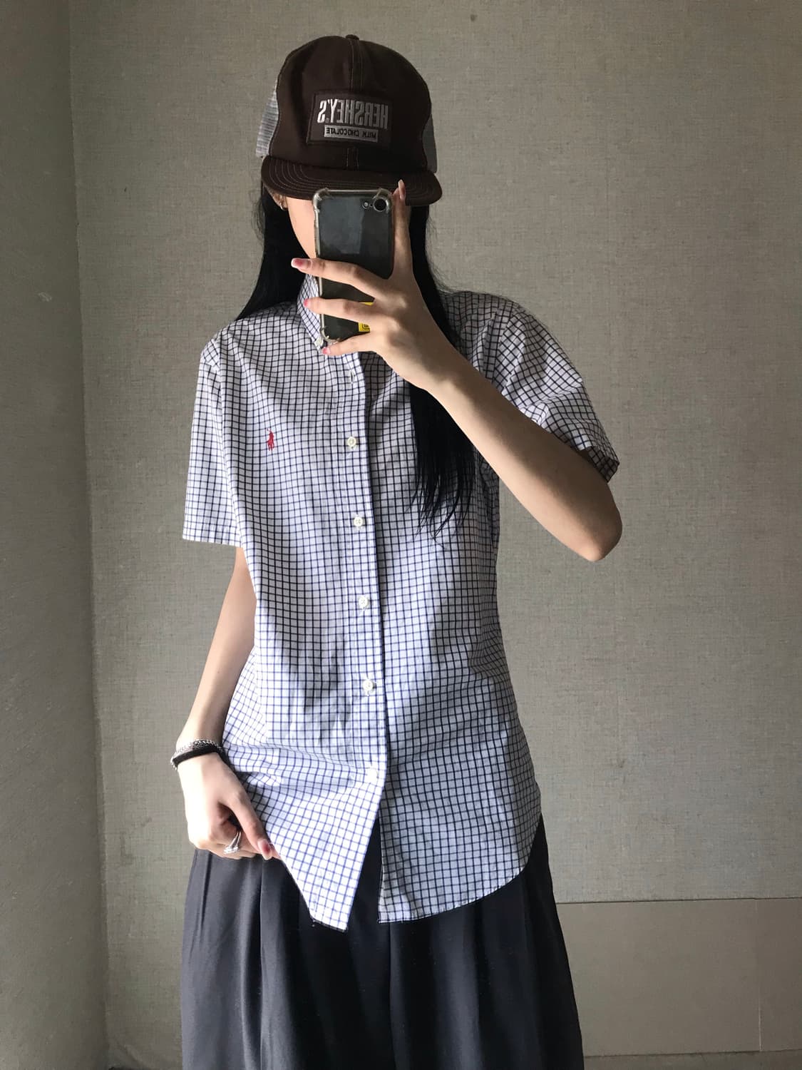 폴로 반팔체크셔츠 상품이미지3
