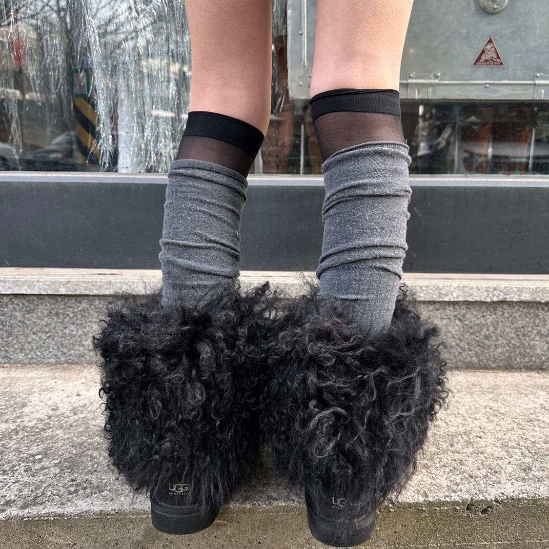 2000s 초레어 어그 양모 커프 숏부츠 풀박스 상품이미지10