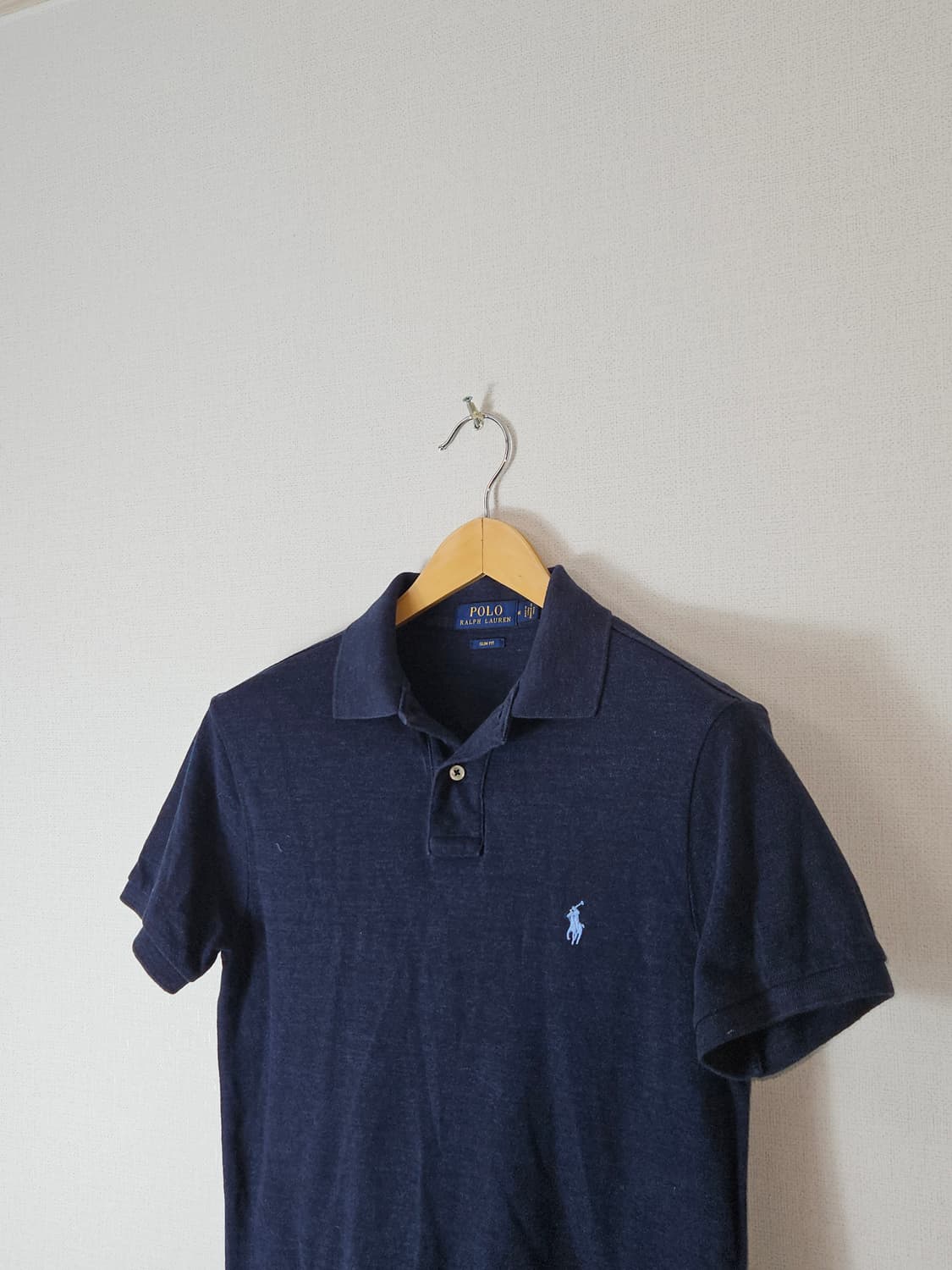 폴로 랄프로렌 신형 네이비 카라티 반팔 피케티 슬림핏 M 남성 정품 상품이미지2