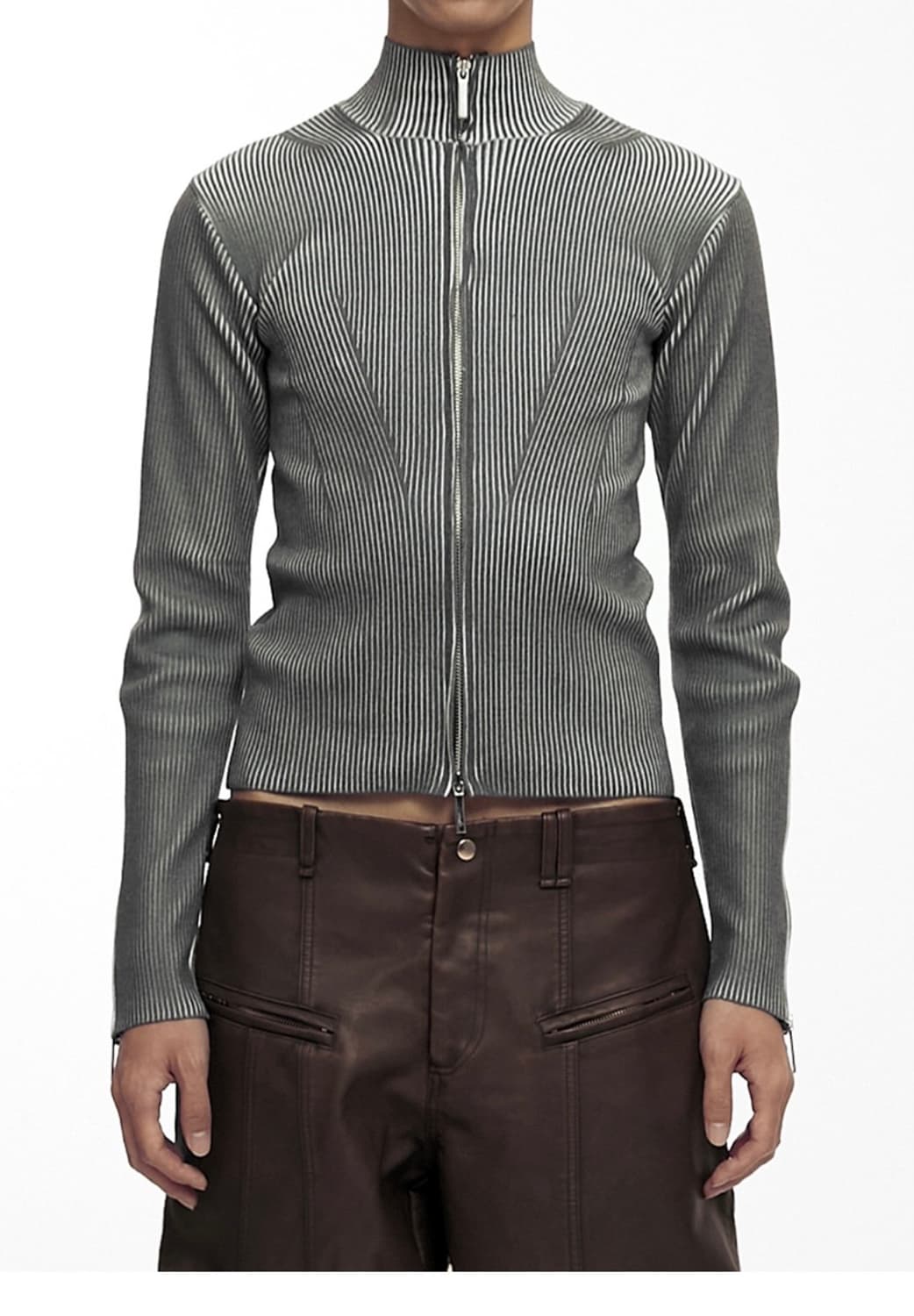 NACHE 나체 smudge knit zip up 1사이즈 상품이미지1