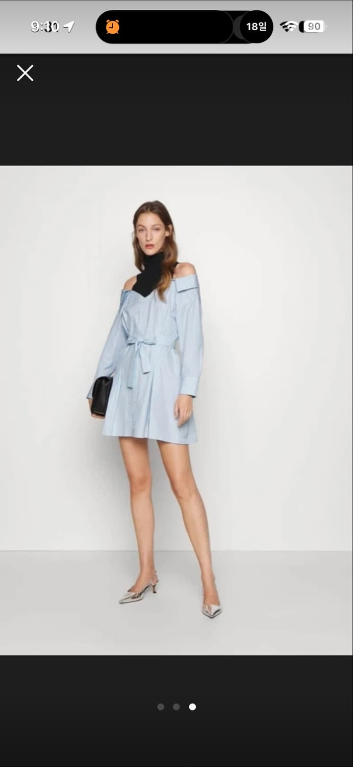 마쥬 셔츠 오프숄더 원피스 상품이미지3