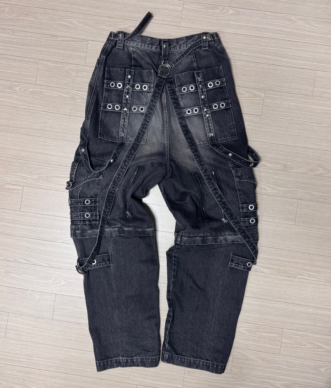 (31)발렌시아가 레이버 팬츠 흑청 상품이미지2