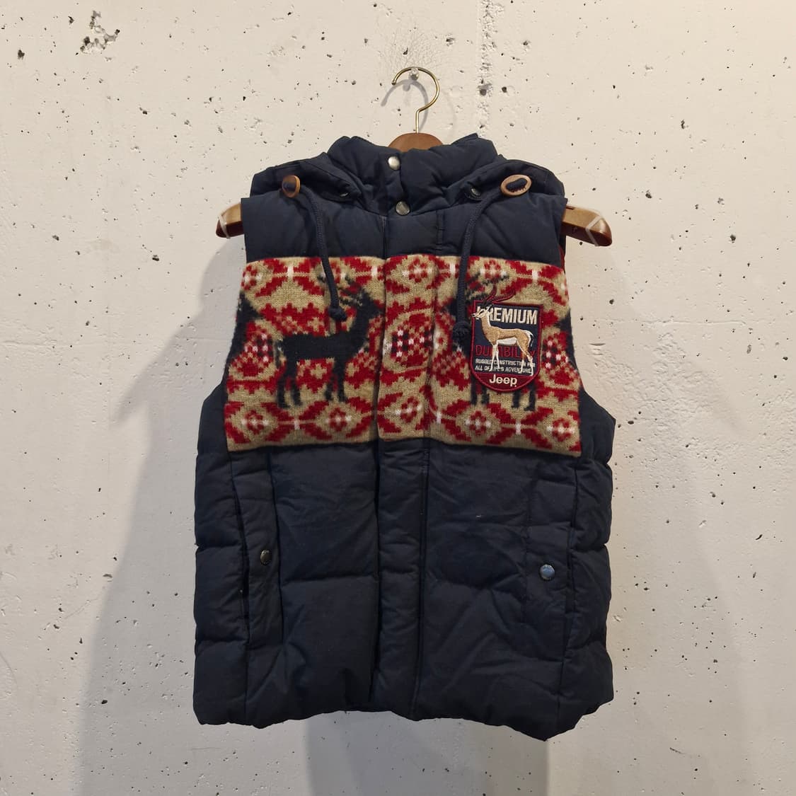 (최저가) Jeep 지프 노르딕 아메카지  패딩 조끼 베스트 S 상품이미지1