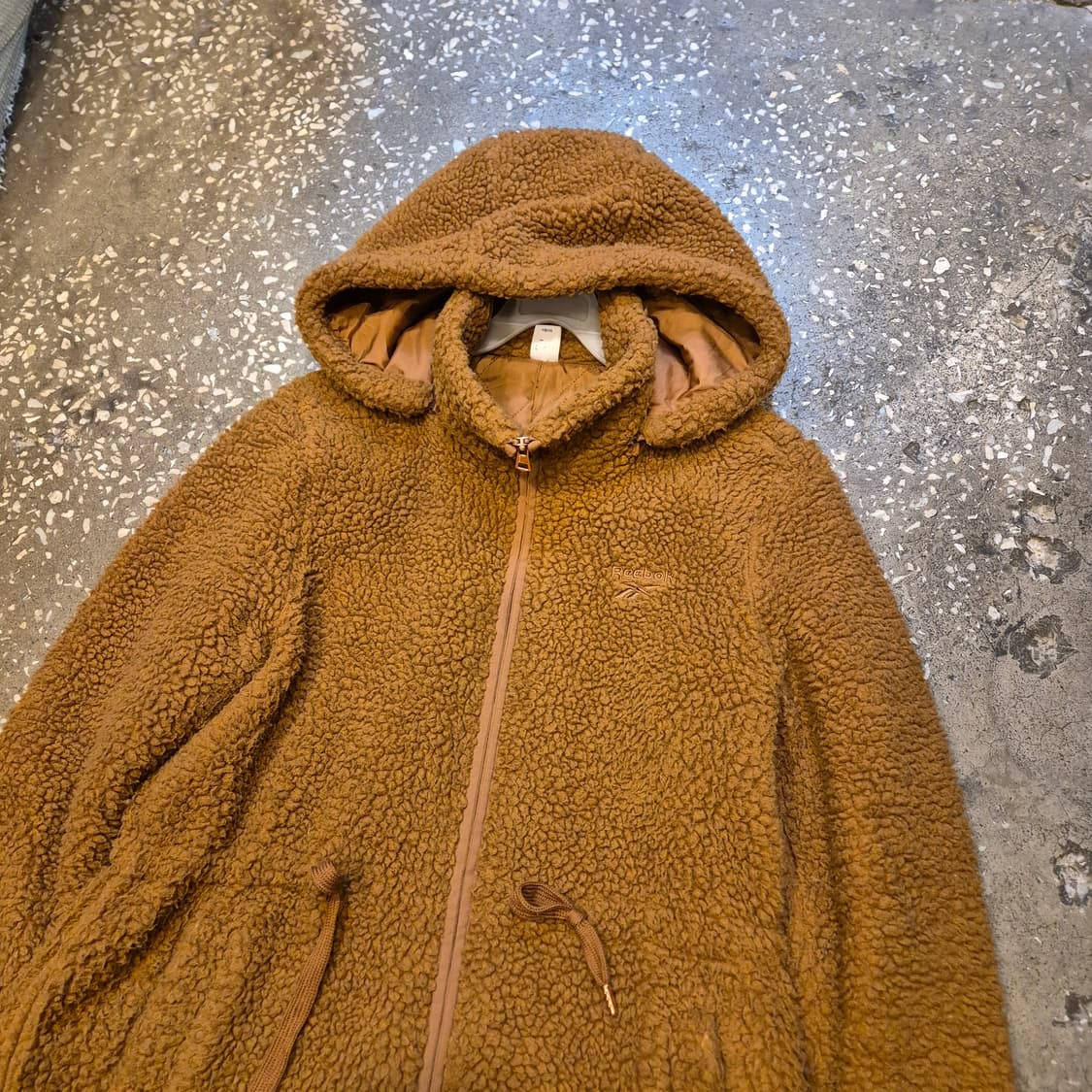 여성-M 리복 브라운 롱 후리스자켓  상품이미지9