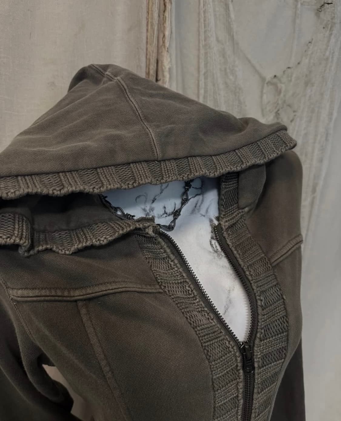 vintage 2way pocket hoodie zip-up 상품이미지3