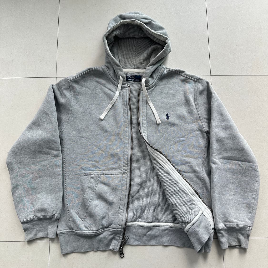 90s 폴로 랄프로렌 풀 FULL 써멀 후드 집업 상품이미지1
