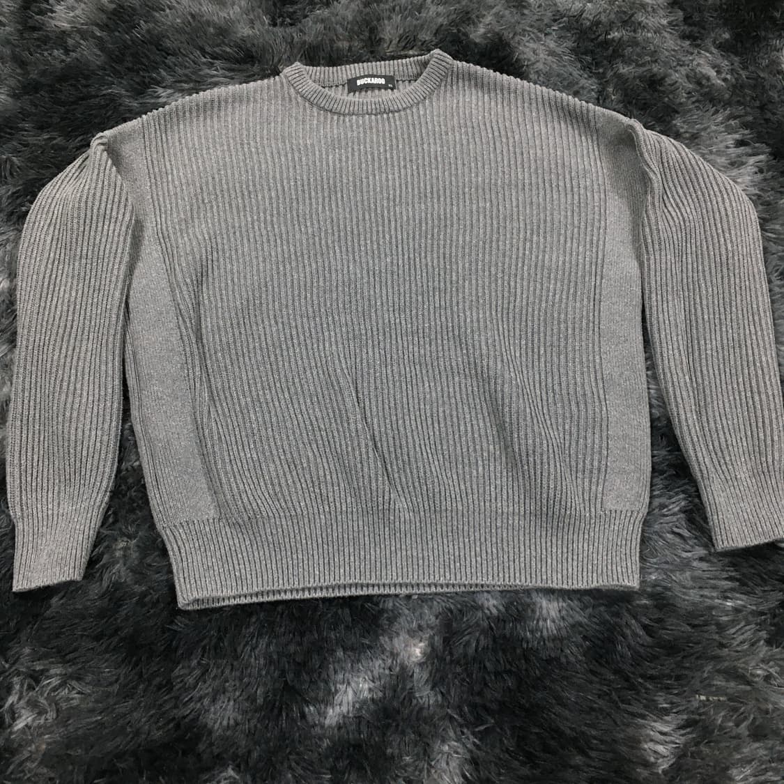 투티/0322 BUCKAROO 그레이 니트 스웨터 상품이미지3