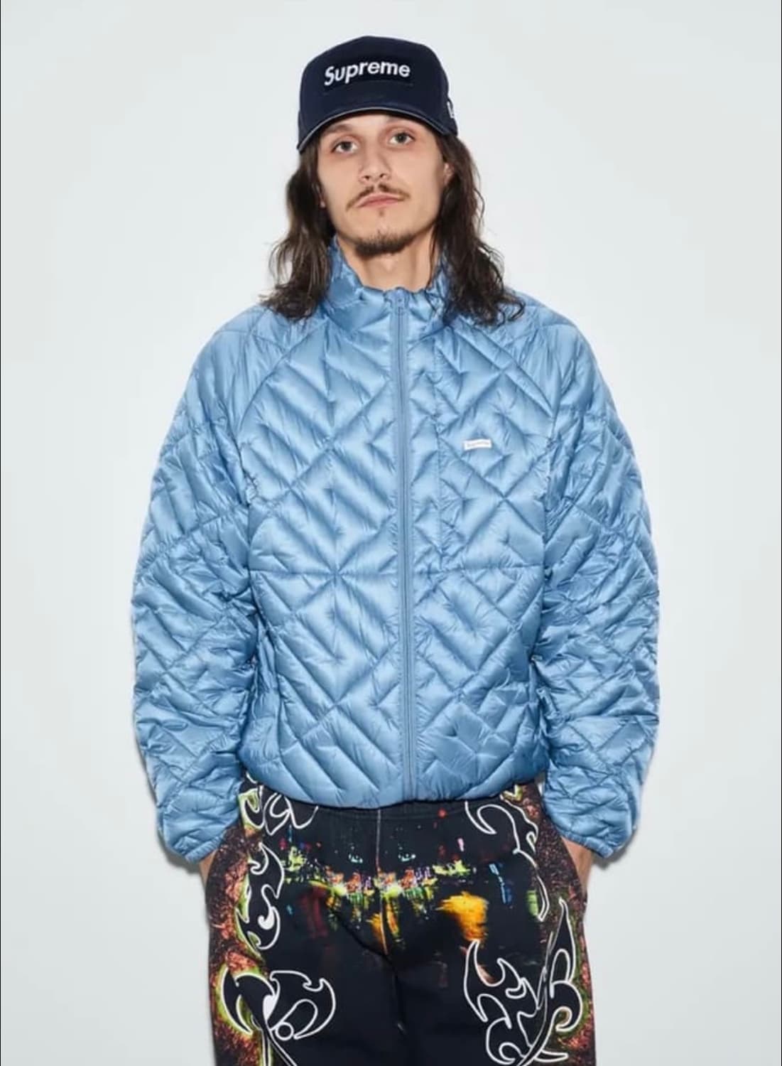 슈프림 스펠아웃 퀄티드 경량패딩 S 상품이미지3