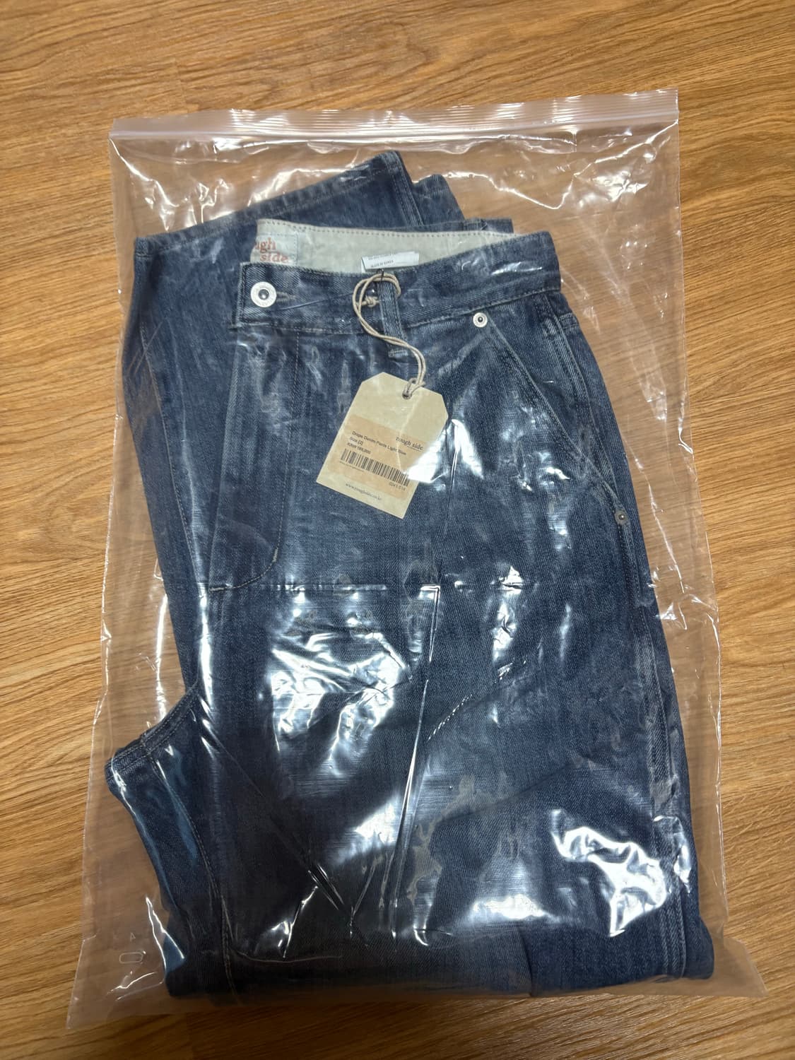 러프사이드 드레이프 데님 라이트블루 새상품 상품이미지1