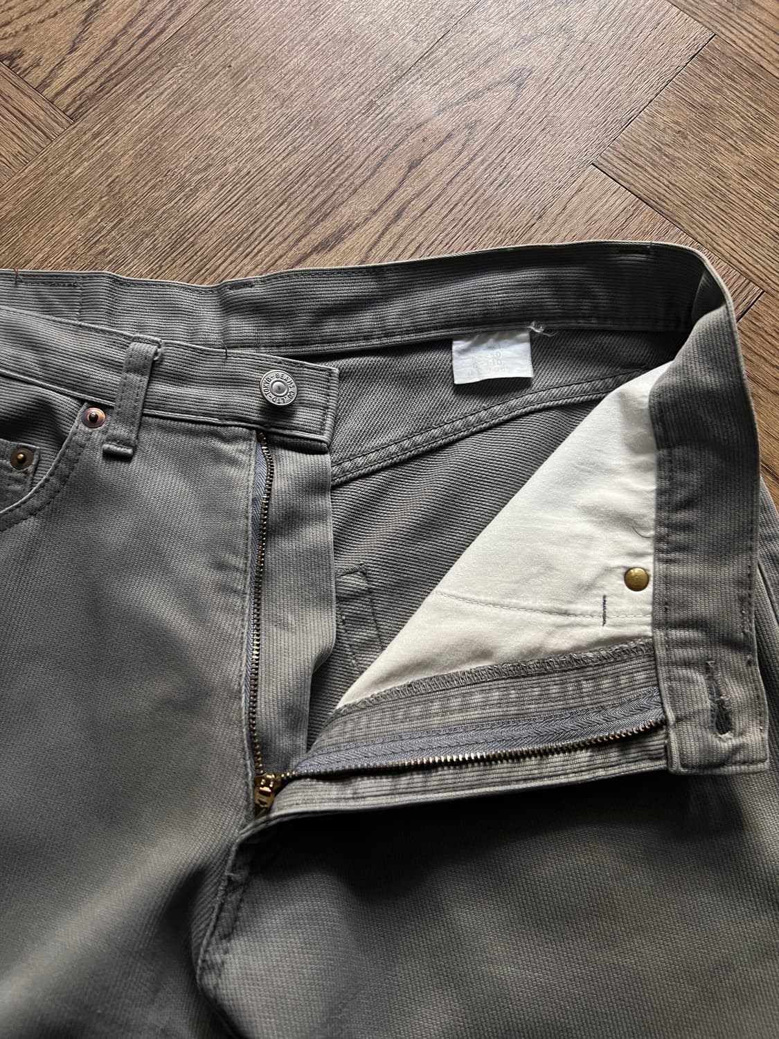 [31]BEAMS 빔즈 화이트탭 211 스트레이트 코튼 팬츠 상품이미지4