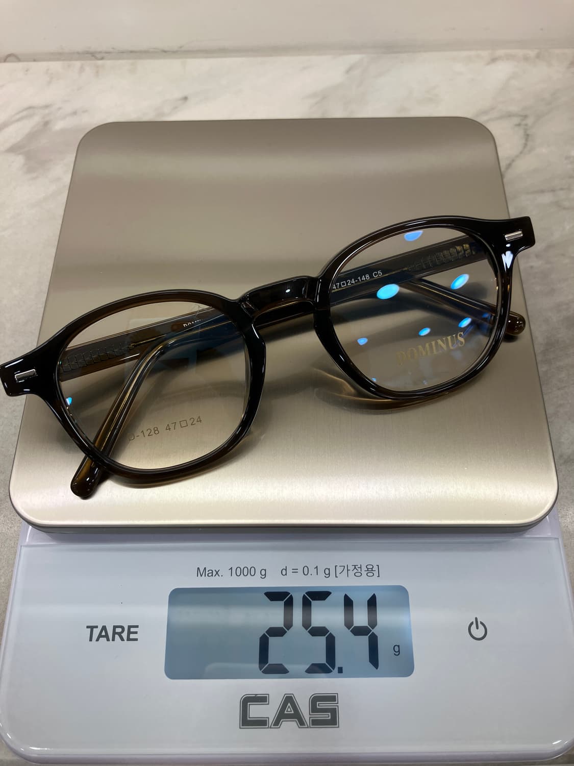 B87 DMN 투명 카키 웰링턴 뿔테 안경128 상품이미지8