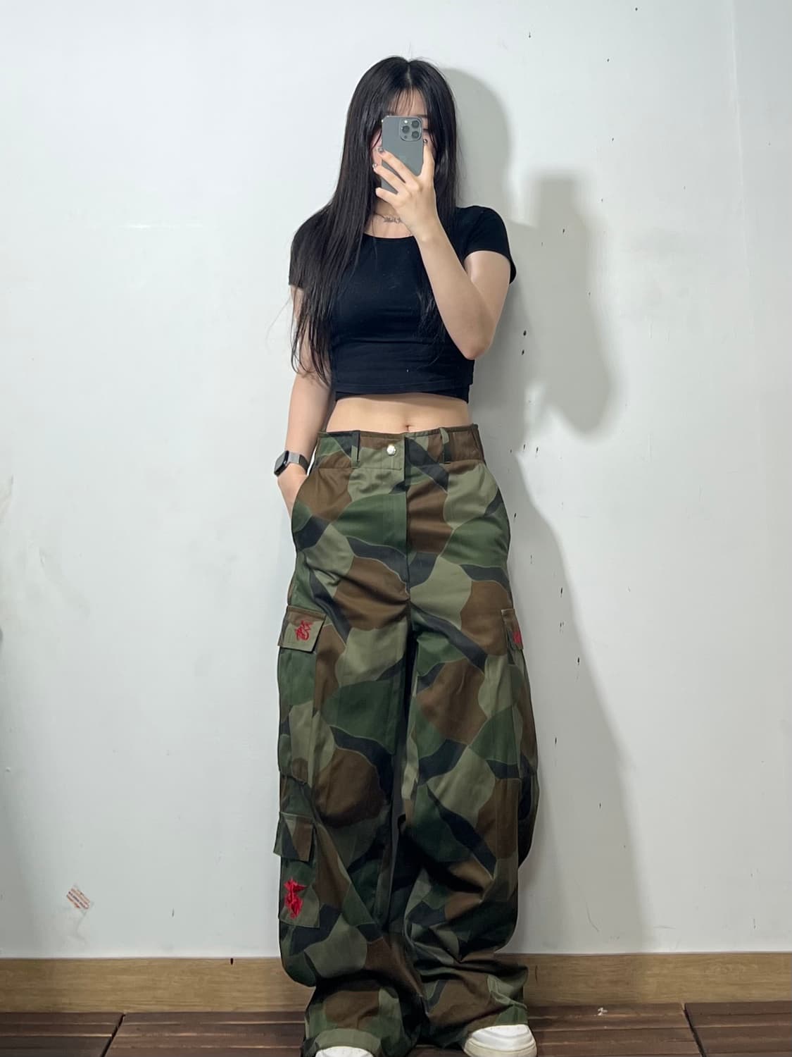 카모 카고 와이드 밀리터리팬츠 28 상품이미지1