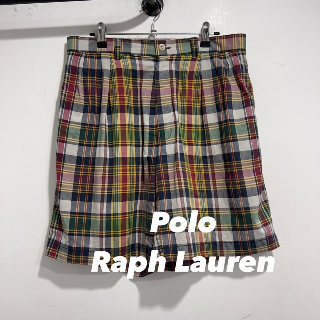 폴로 랄프로렌 체크 치노 반바지 상품이미지1