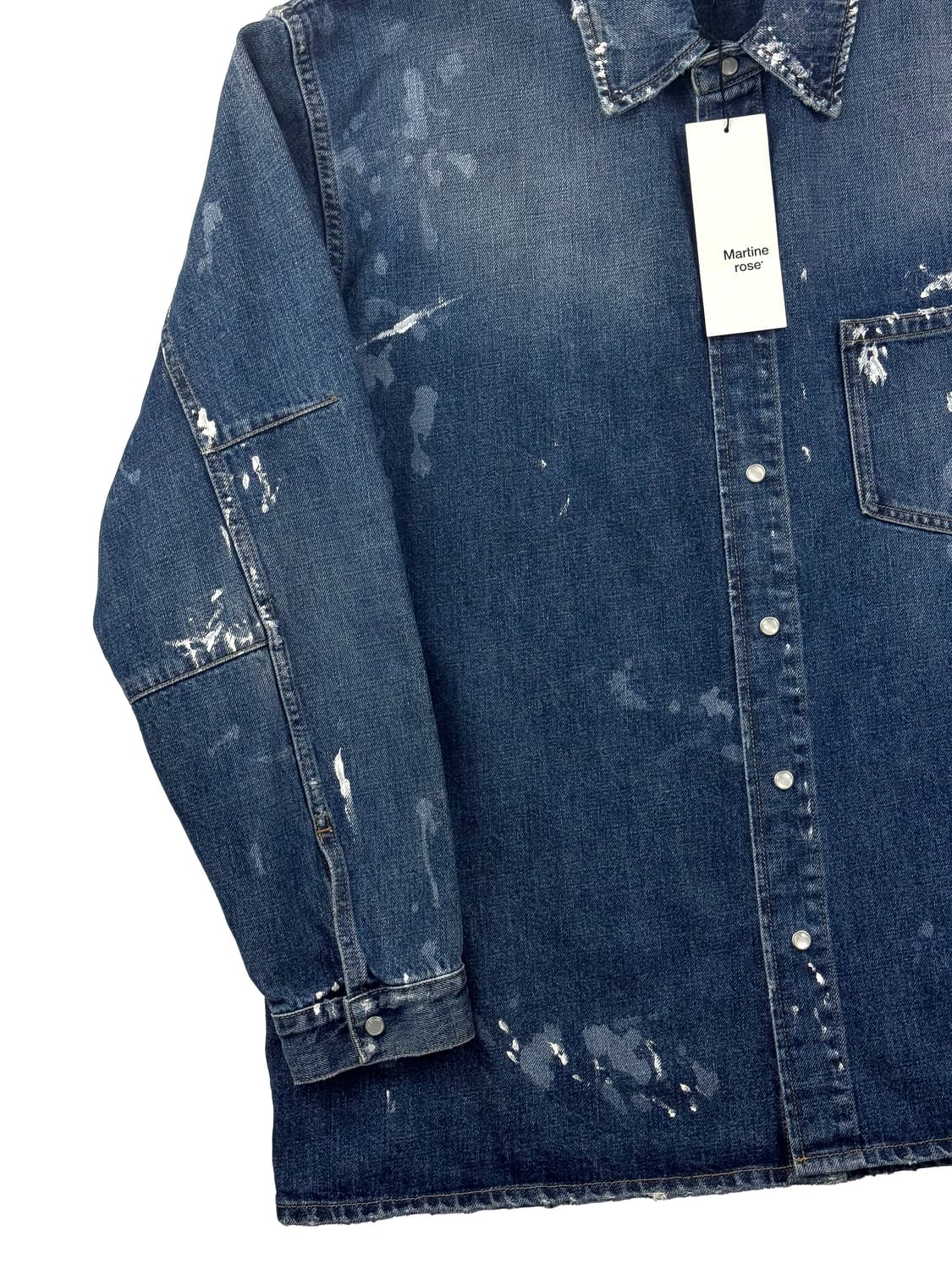 마틴로즈 페인트 이펙트 오버 셔츠 자켓 상품이미지4