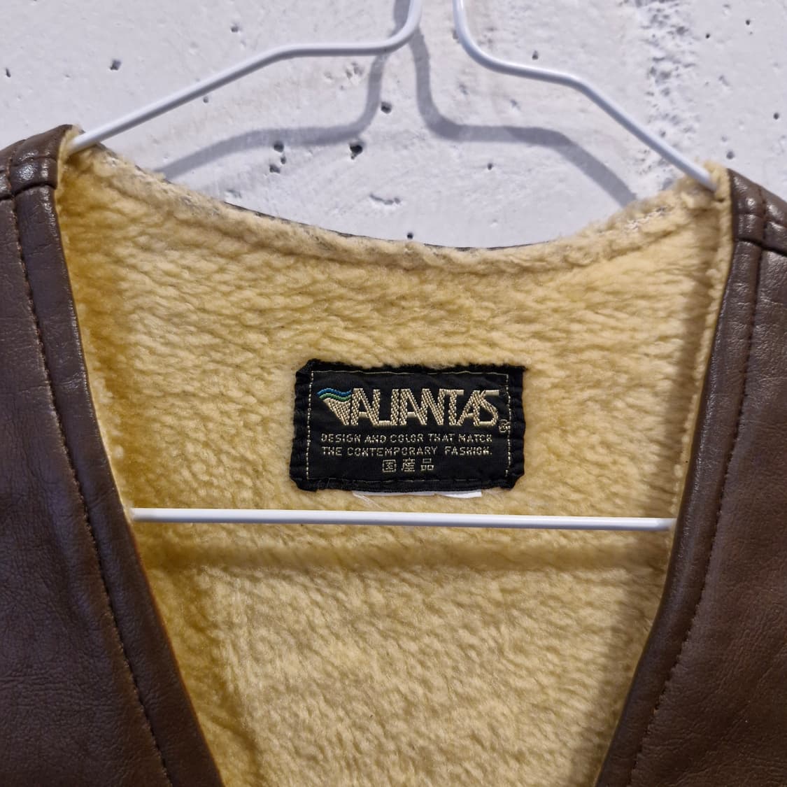 70s~80s 빈티지 ALIANTAS 가죽 스웨이드 베스트 상품이미지2