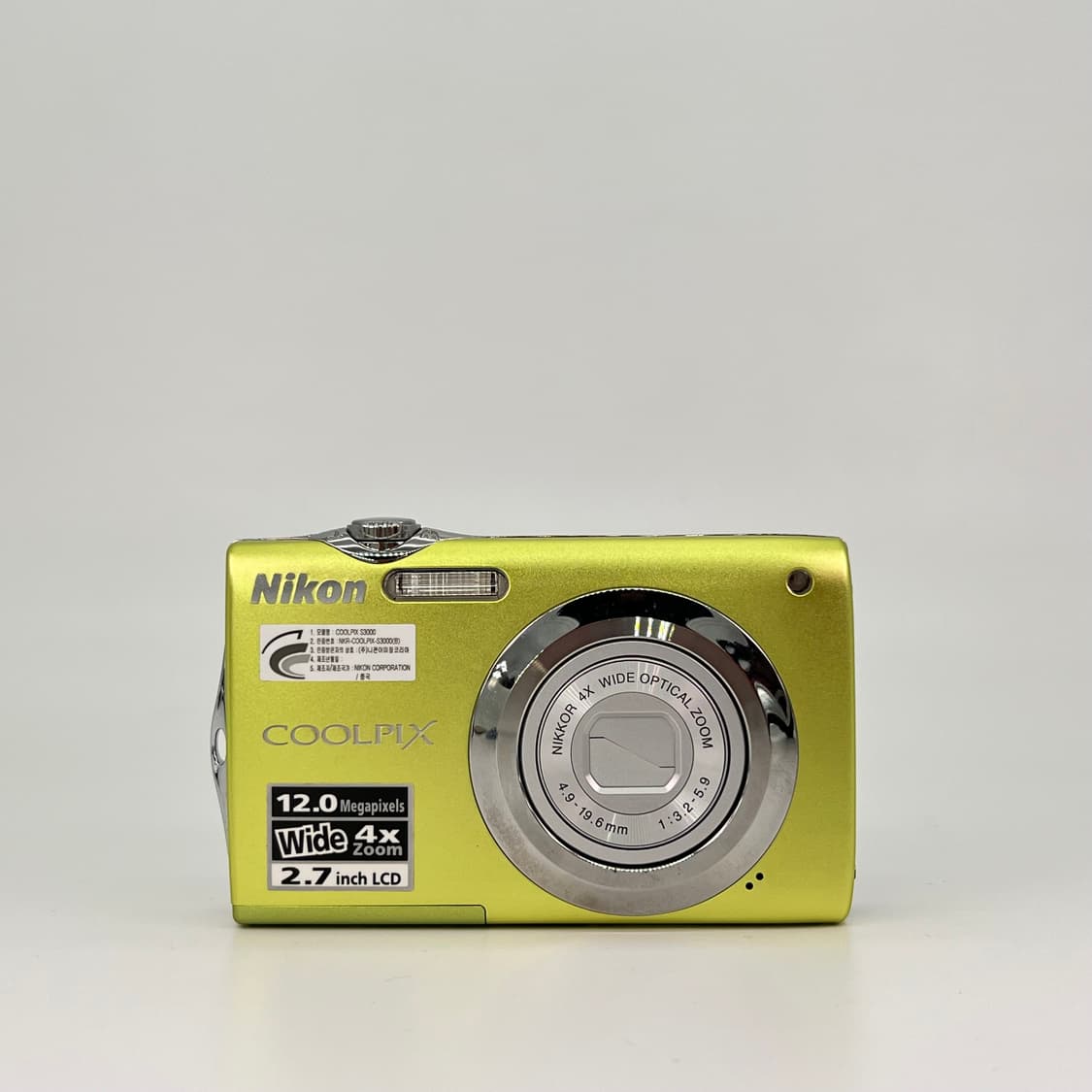 니콘 쿨픽스 Nikon Coolpix S3000 옐로우 상품이미지1