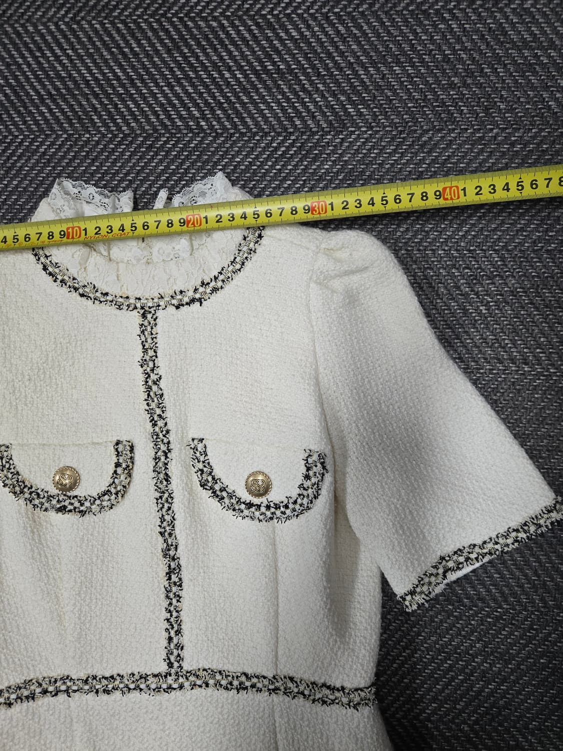 산드로 트위드 미니 원피스 상품이미지6