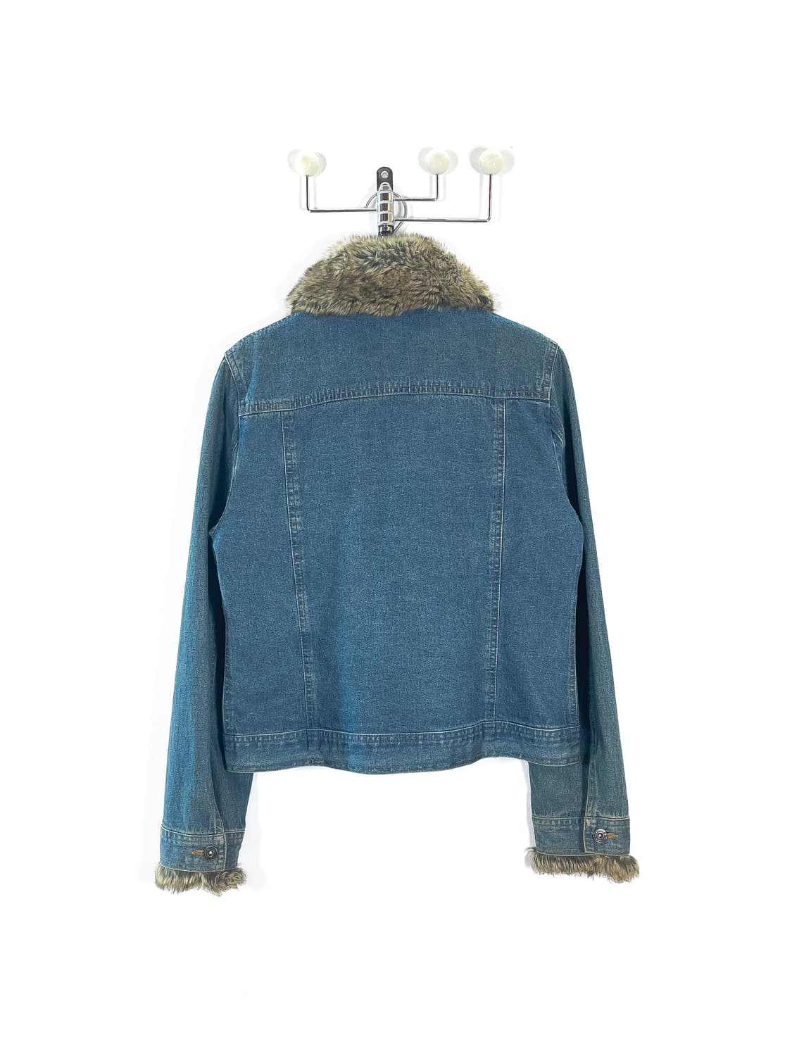 빈티지 퍼 데님 자켓 상품이미지7