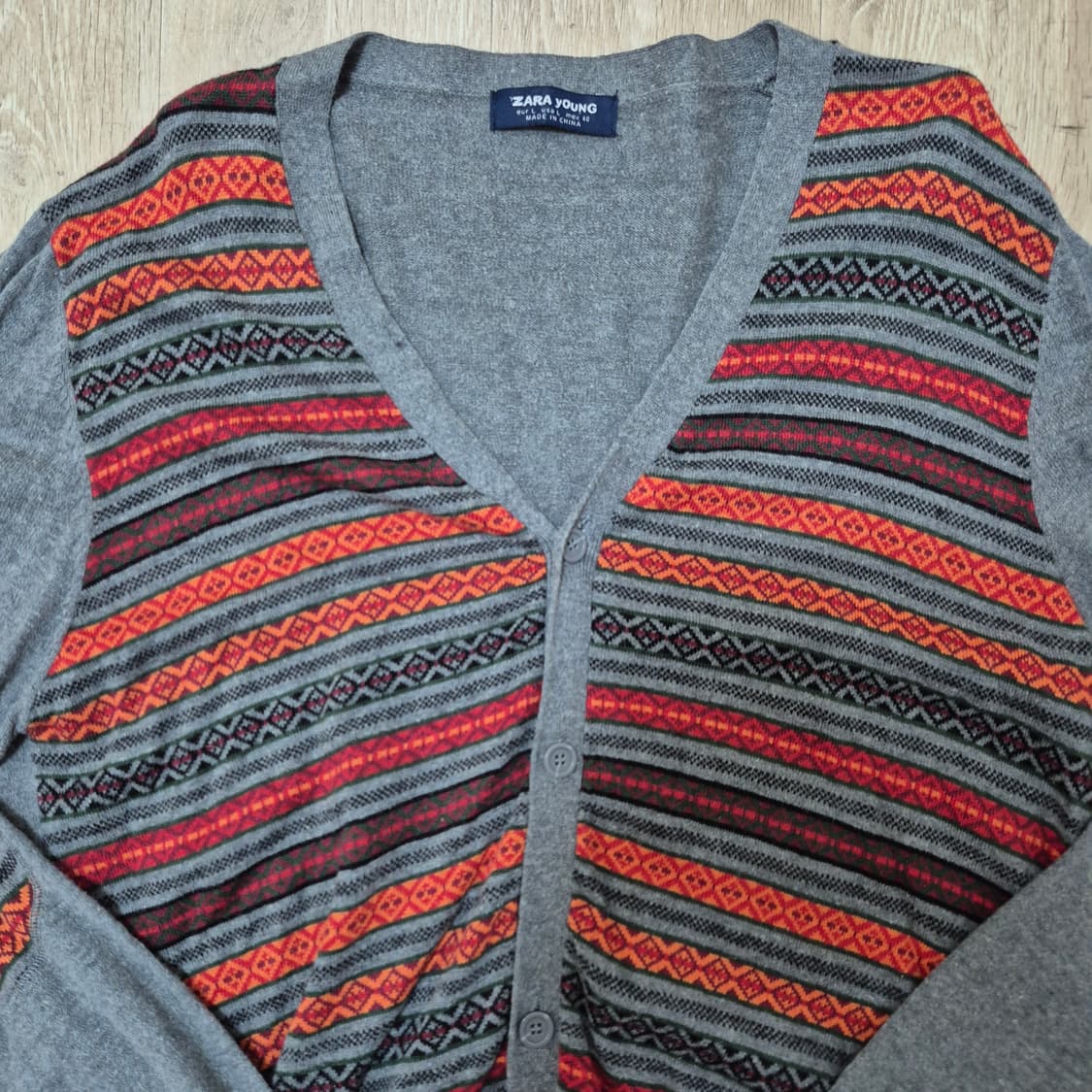 자라 영 자카드 니트 가디건 상품이미지2