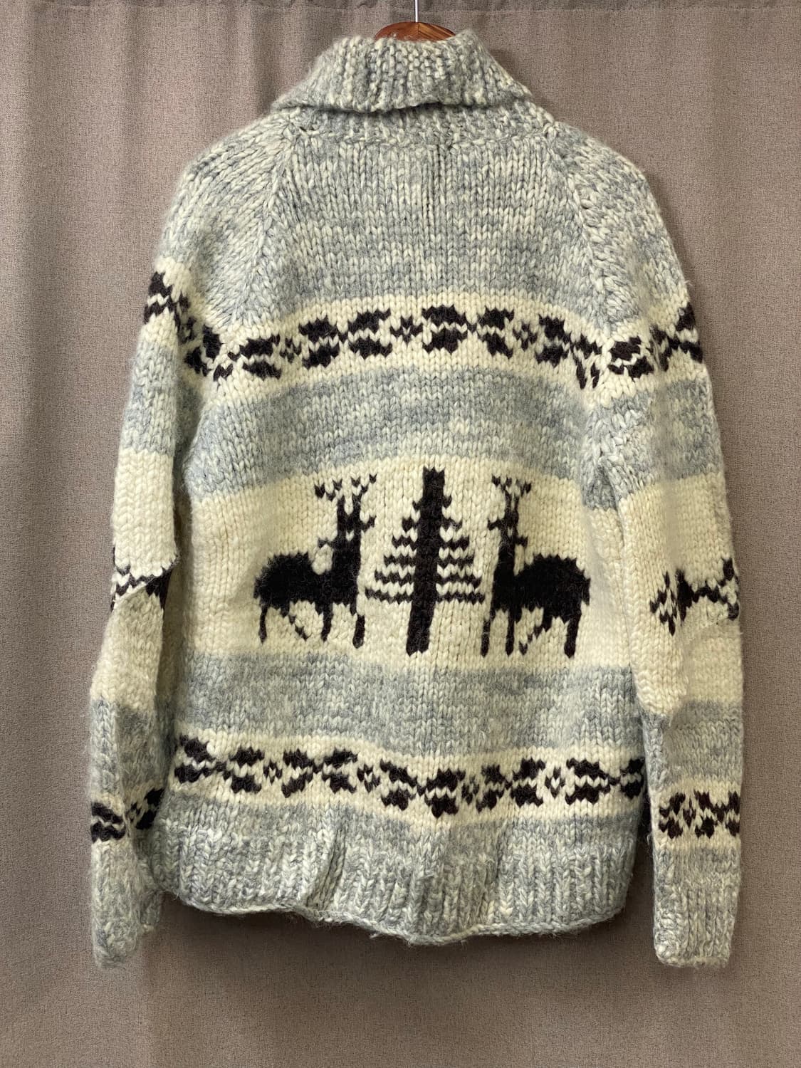 빈티지 코위찬 니트 집업 상품이미지3