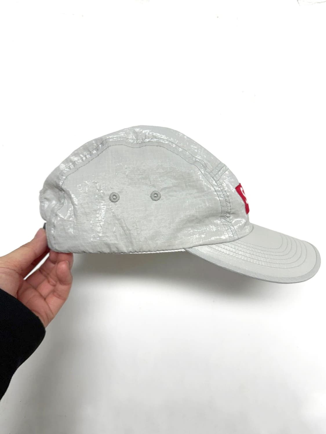 Supreme 글로스 립스탑 캠프캡 라이트그레이 -23fw 상품이미지2