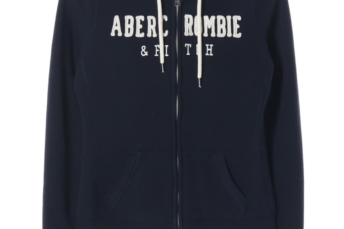 아베크롬비 네이비 양털 후드 집업 S 상품이미지5