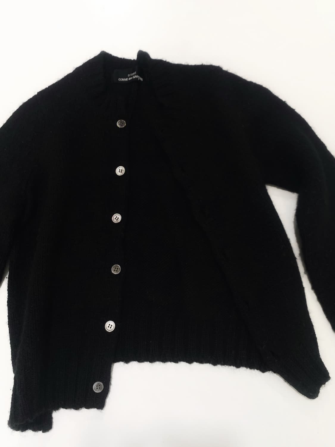 꼼데가르송 트리콧 비대칭 가디건 상품이미지6