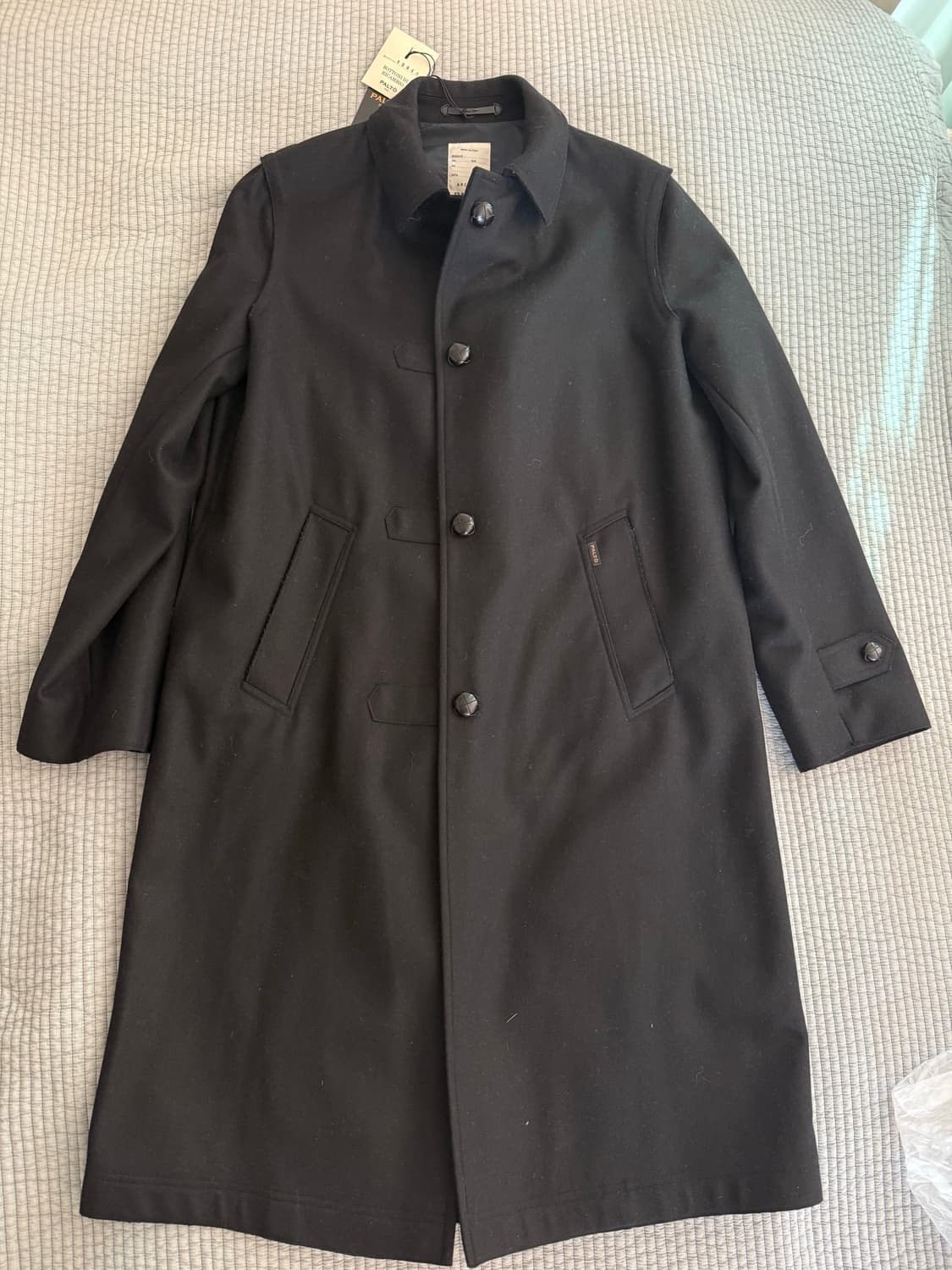 팔토(palto)/블랙 로덴 코트/50(105)  상품이미지1