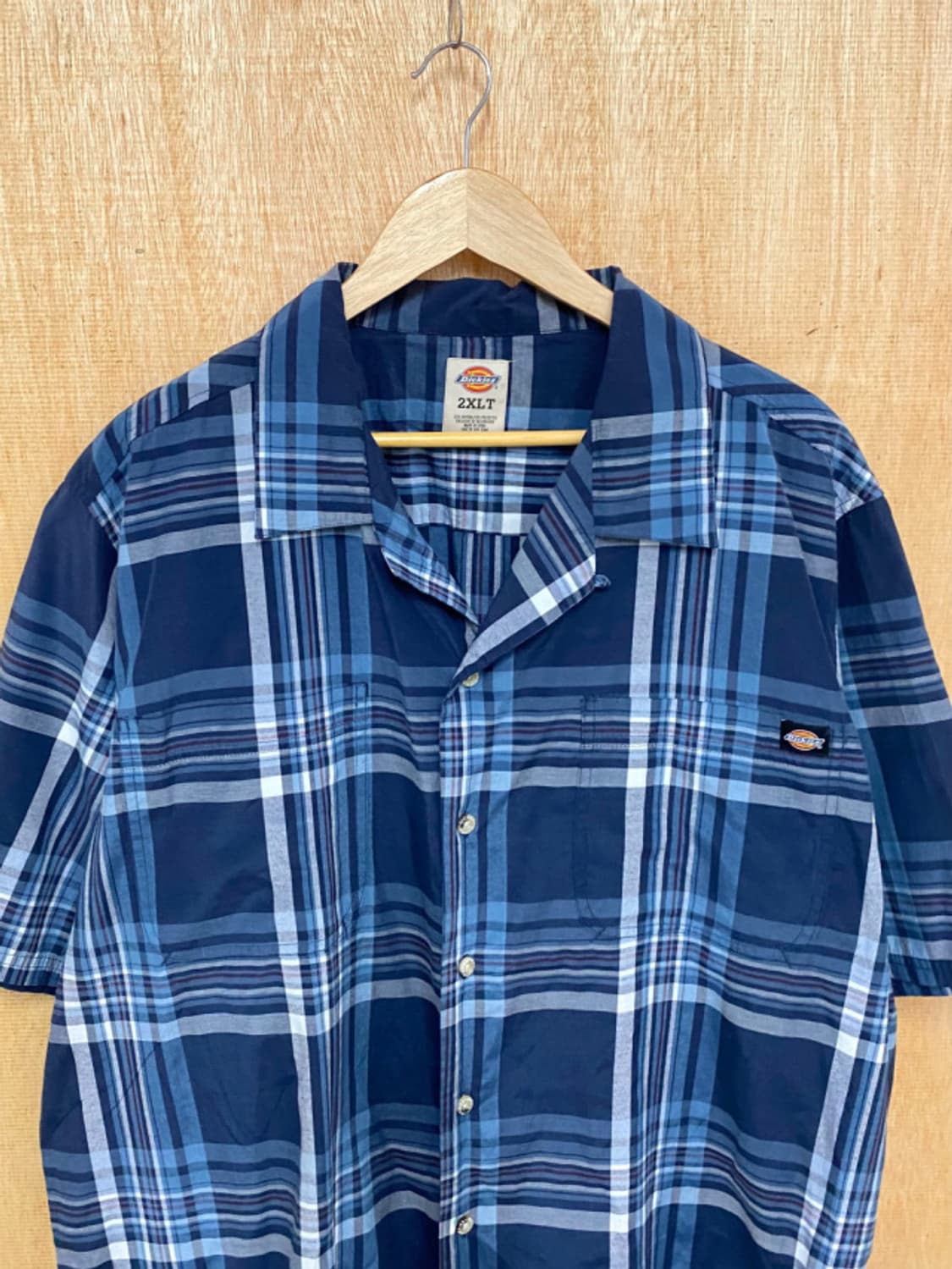 DICKIES madras check open collar shirts 상품이미지5