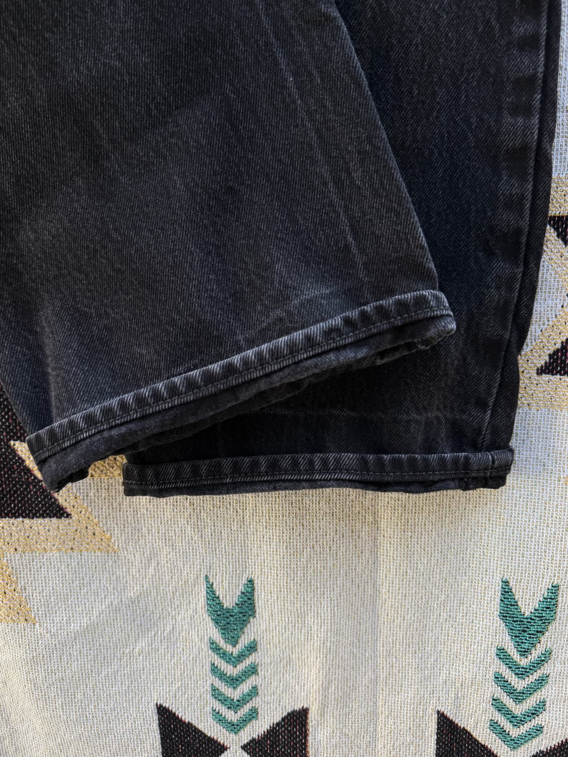 리바이스 501 흑청 36/34 버튼플라이 상품이미지5