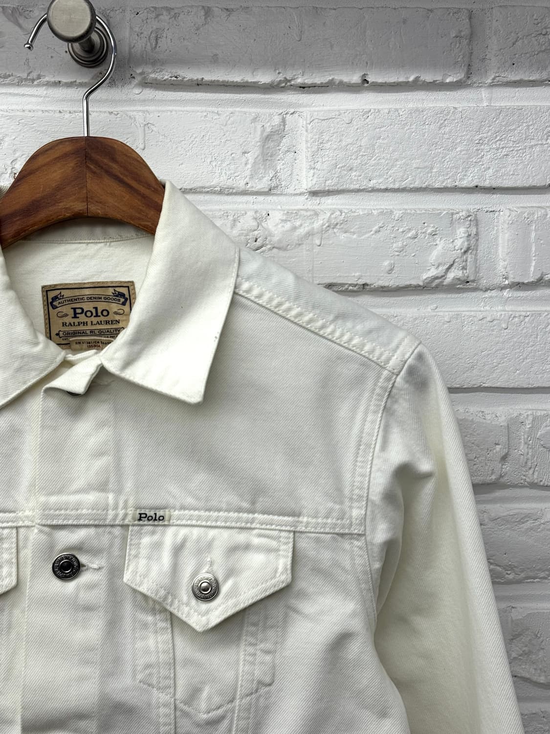 폴로 화이트 데님 자켓 상품이미지4