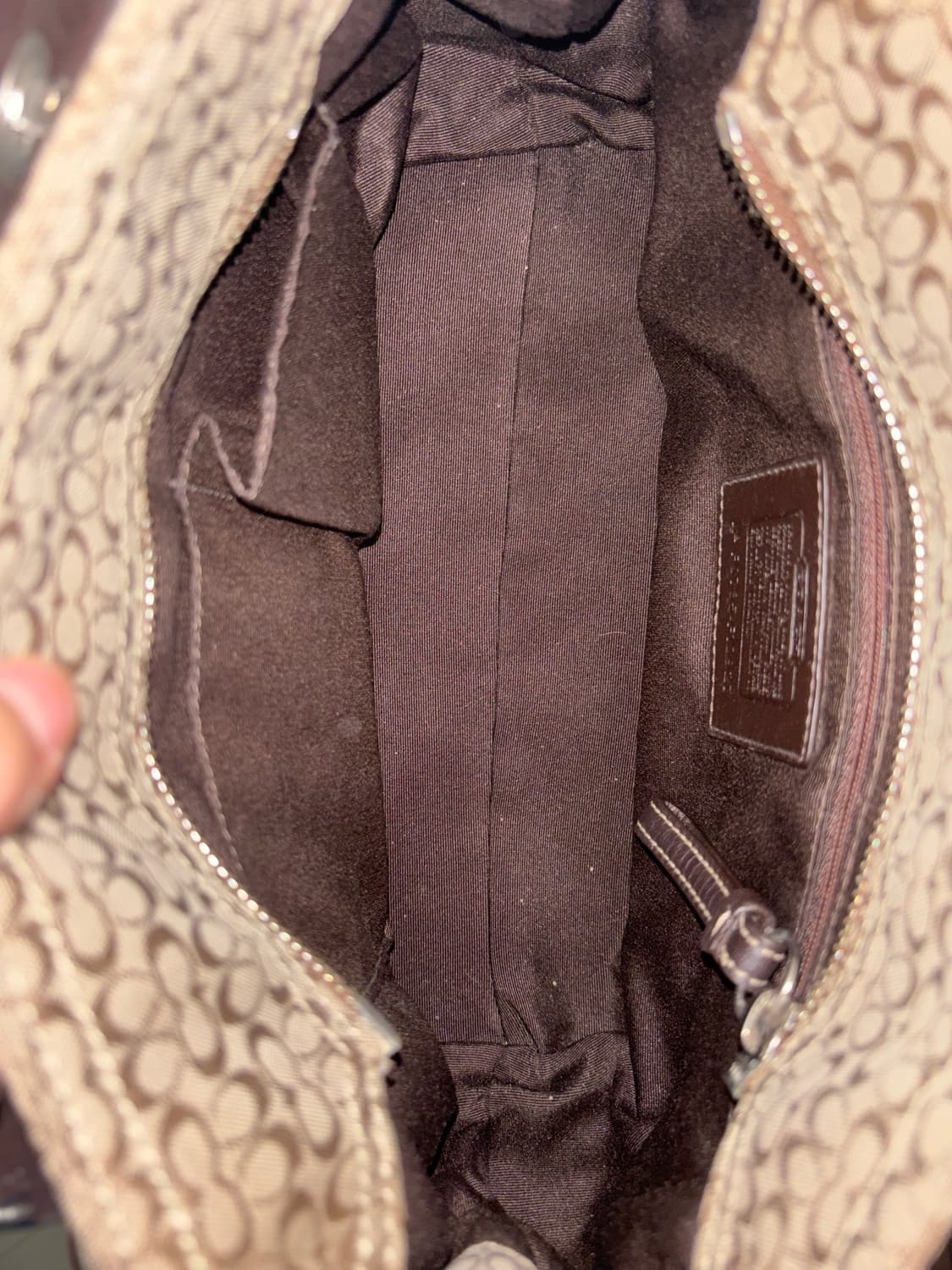 Coach suede vintage shoulder bag 상품이미지4