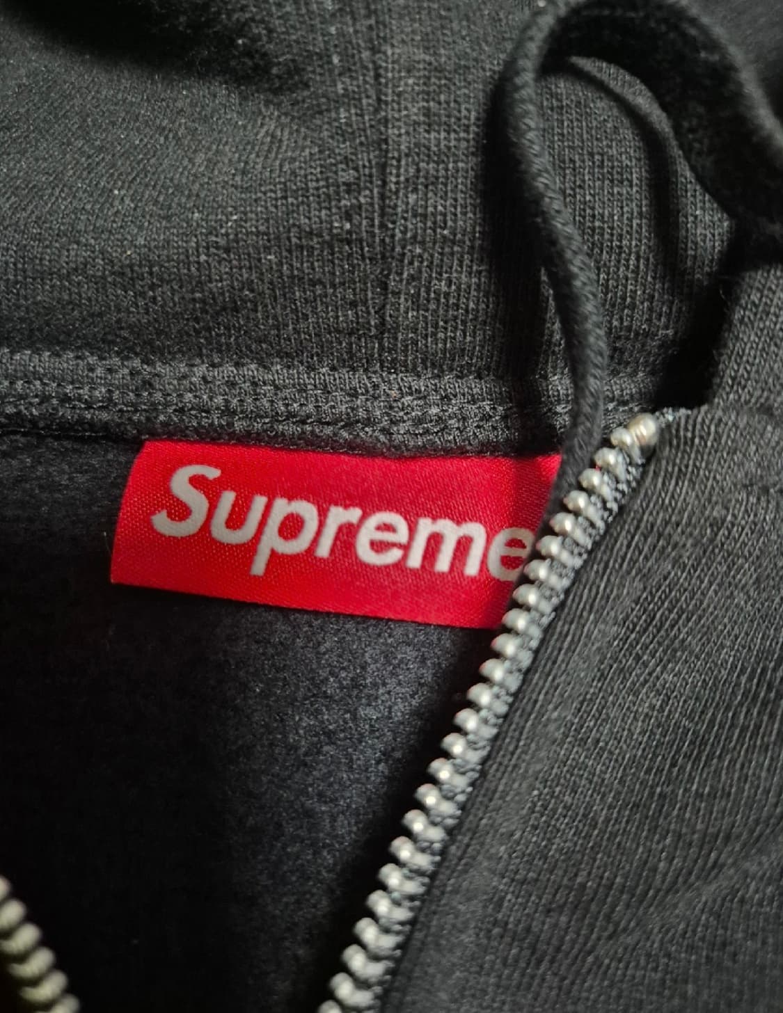 슈프림 S로고 후드 집업 블랙 24FW XL사이즈 상품이미지5