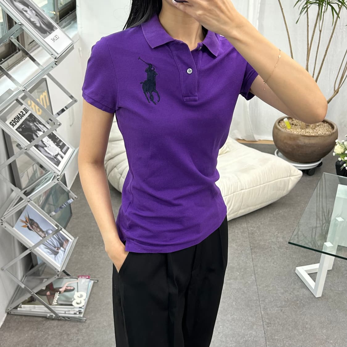 폴로 랄프로렌 여성 빅포니 반팔카라티 상품이미지2