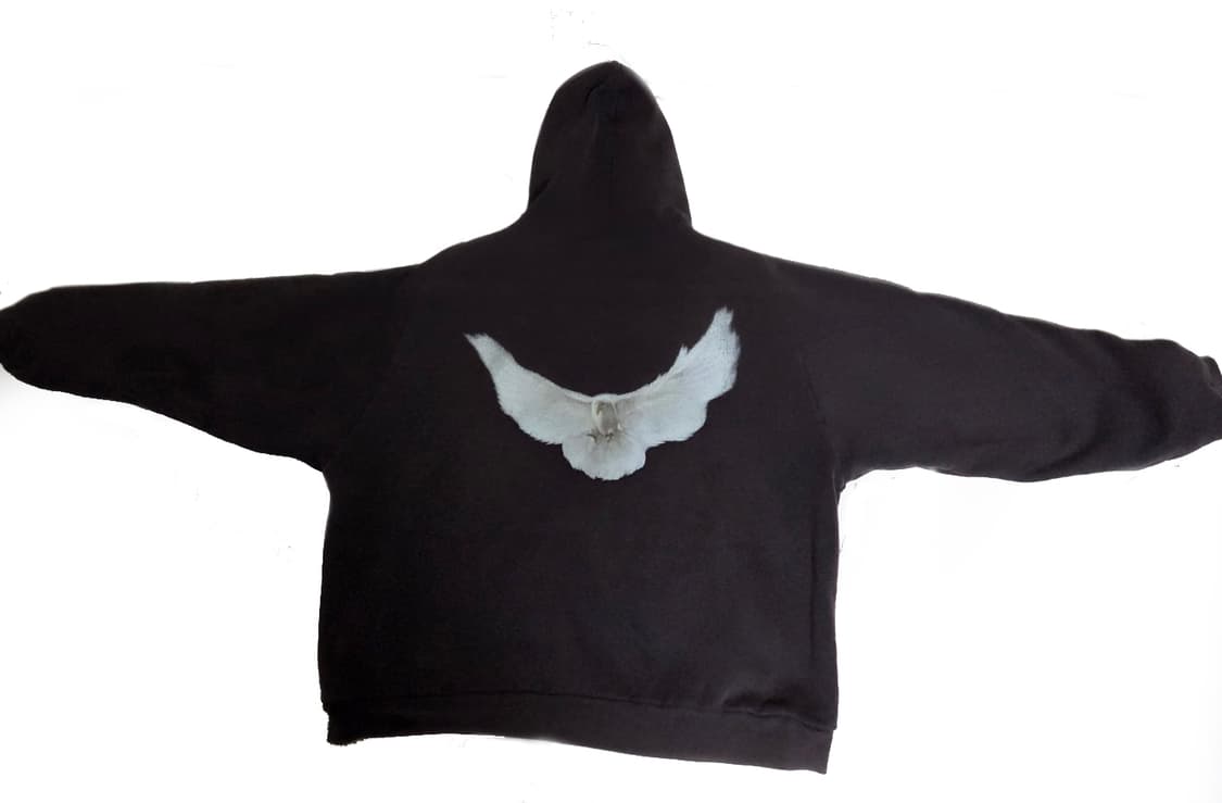 이지 갭 엔지니어드 바이 발렌시아가 도브 슈렁큰 후드 블랙 상품이미지1