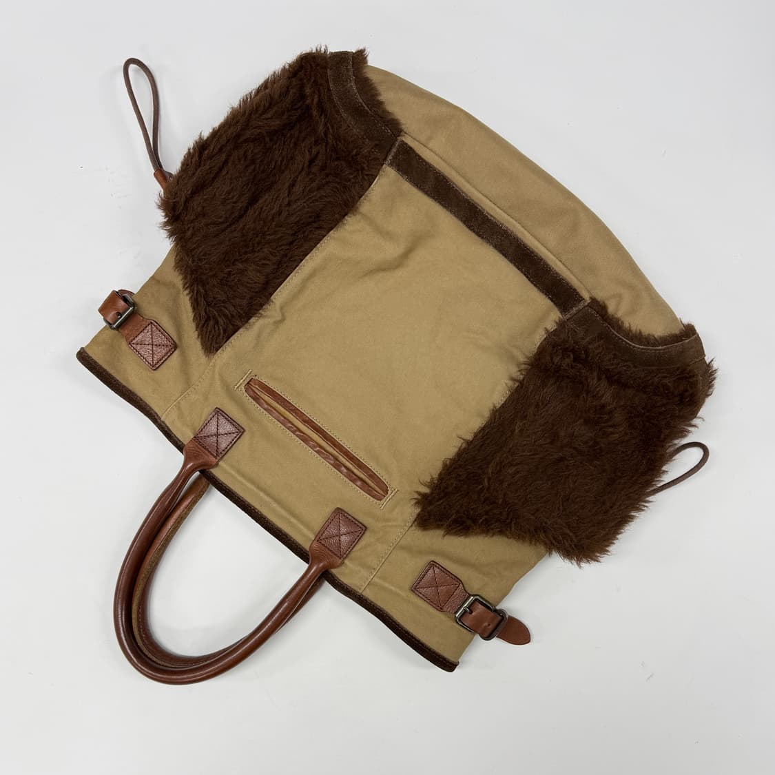 Zucca canvas fur trimmed bag 상품이미지2