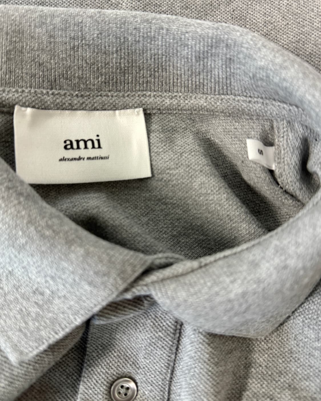 AMI PARIS 아미 하트로고 피케 반팔 카라 티셔츠 S 상품이미지5