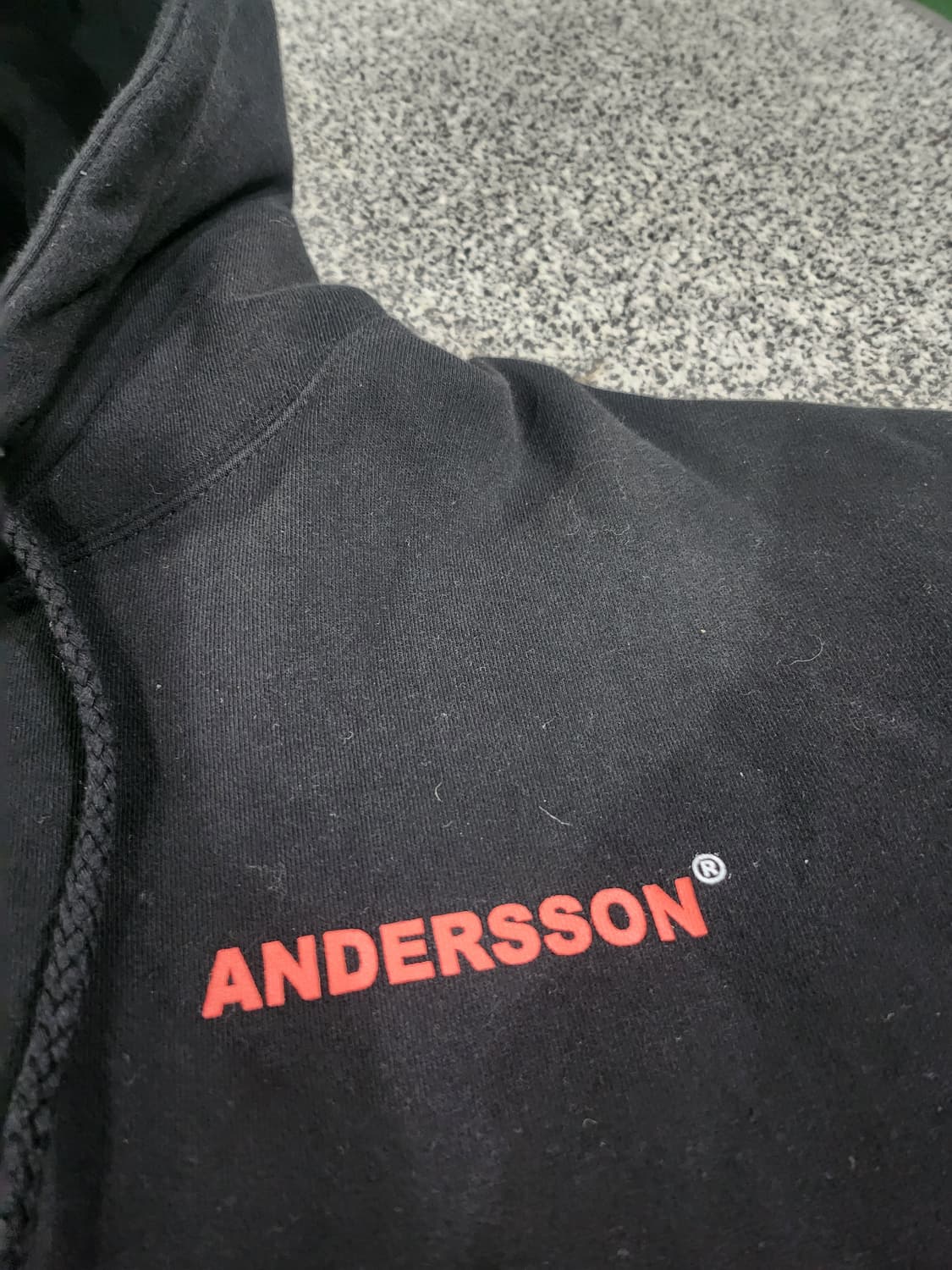 앤더슨 벨(Andersson Bell) 블랙 후드 티셔츠 상품이미지5