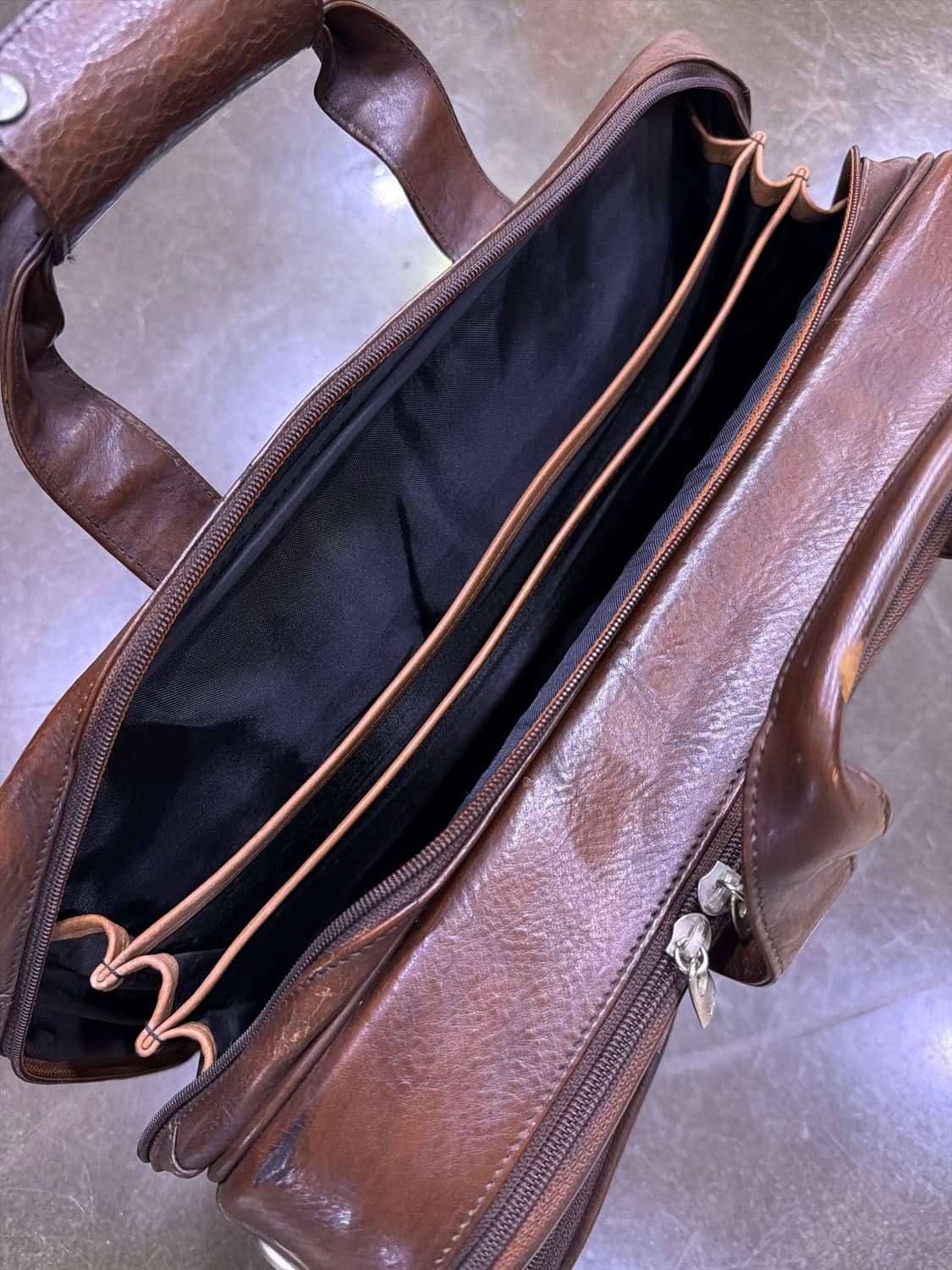 BOSCA 보스카 말가죽 빈티지 브라운 브리프케이스 서류가방 상품이미지7