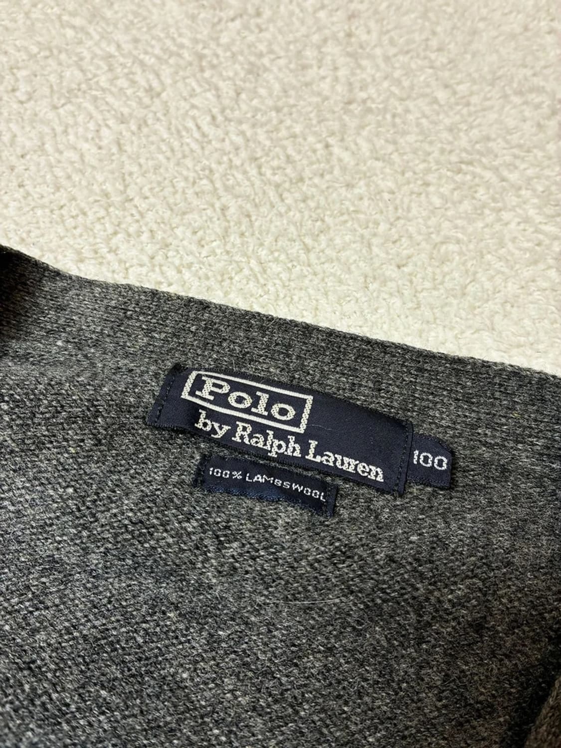 폴로 랄프로렌 90's 램스울 100% 니트 가디건 PN7831 상품이미지6