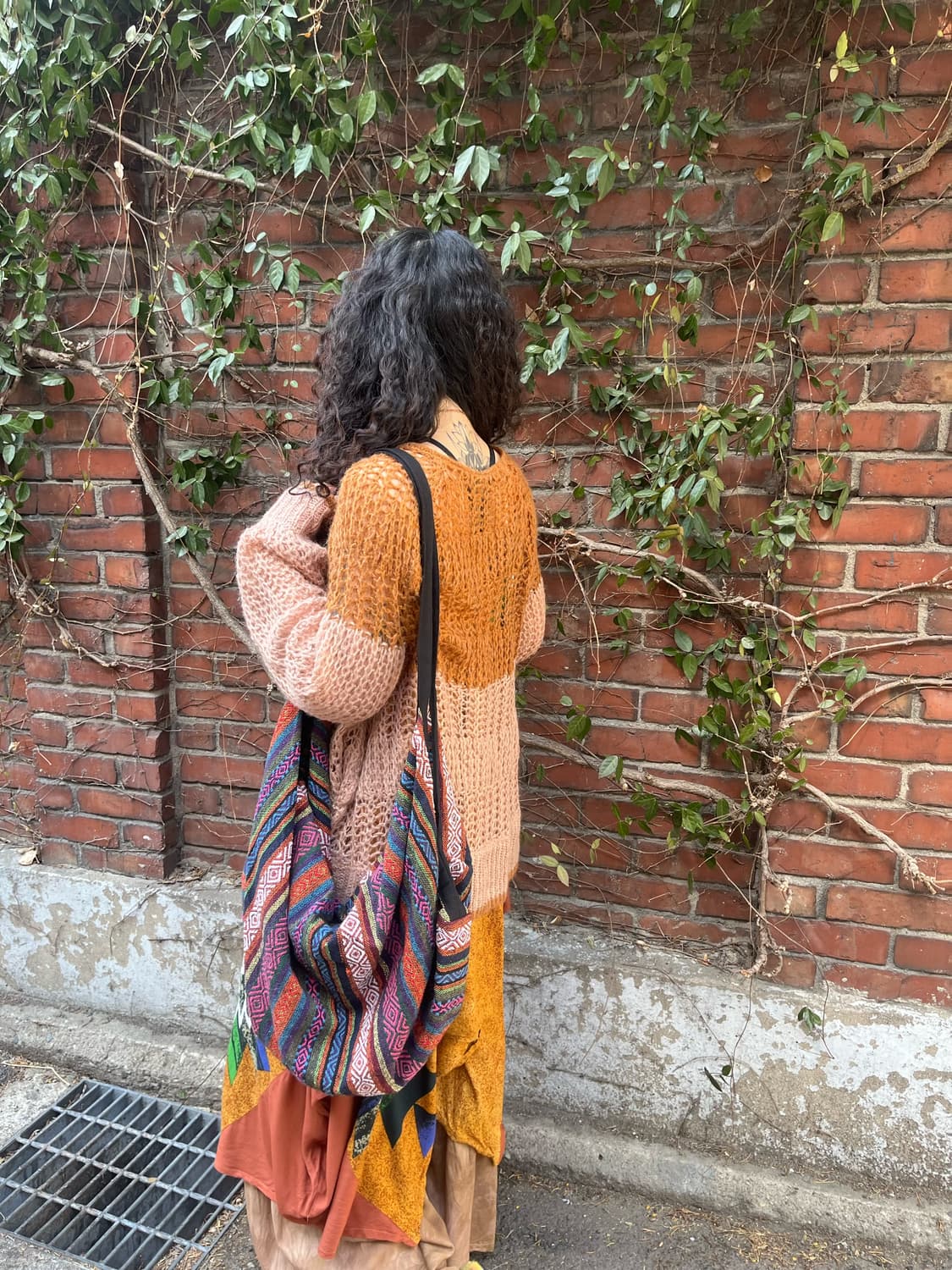 히피 에스닉 패턴 줄무늬 2Way 가방 상품이미지1