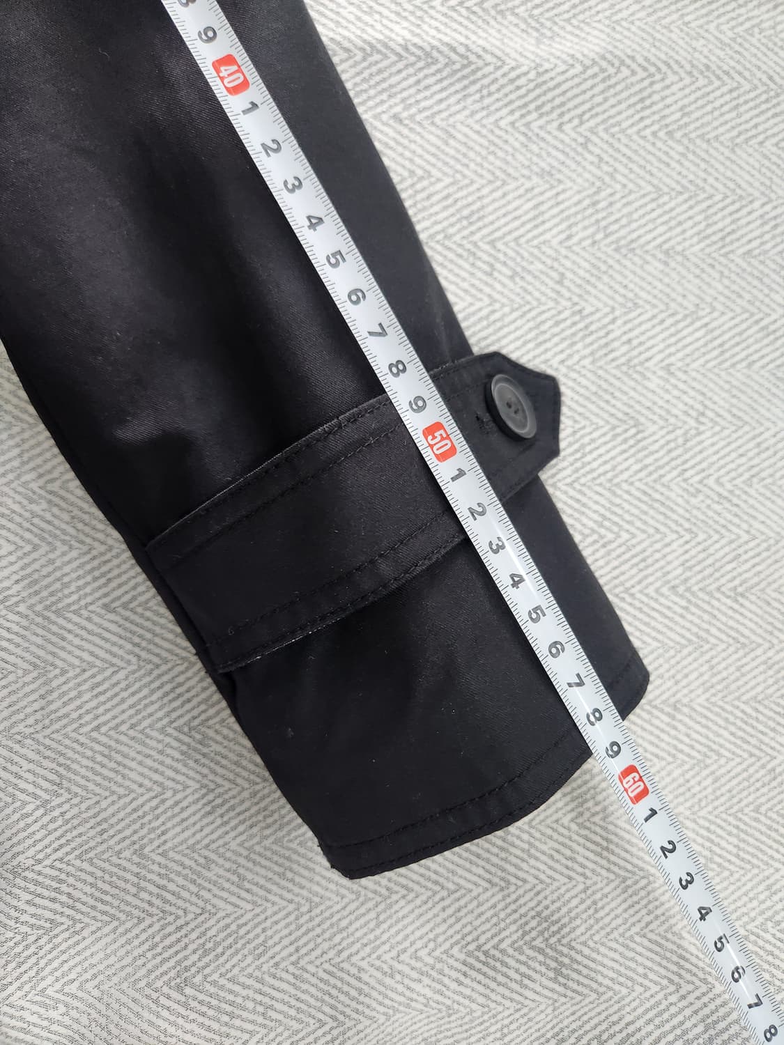 [85] 랩 LAP  블랙 트렌치 코트 여성 85사이즈 체크배색 상품이미지8