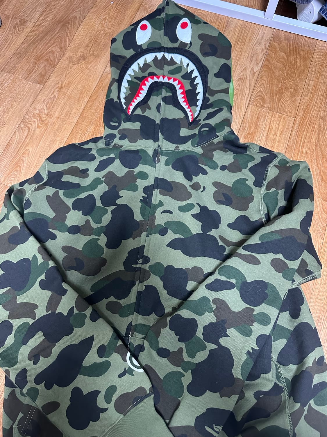 베이프 샤크후드 녹계 xl 상품이미지1