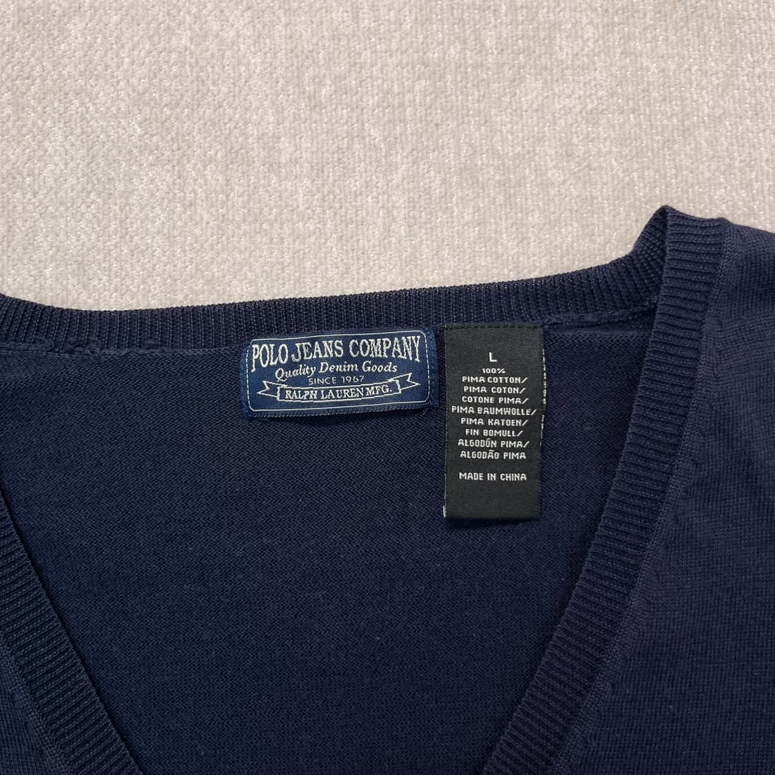100 폴로랄프로렌 진스 브이넥 성조기 니트 상품이미지4