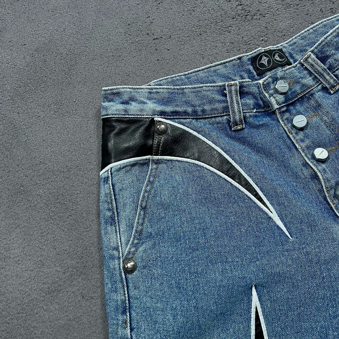 떠그클럽 레더 데님팬츠2 상품이미지3