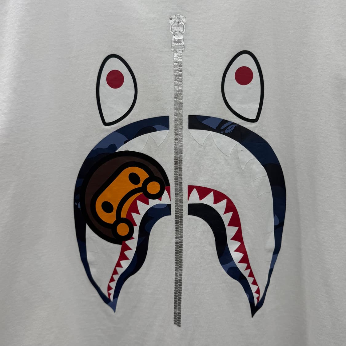 BAPE 베이프 샤크 마일로 빅 프린팅 반팔 티셔츠 상품이미지5