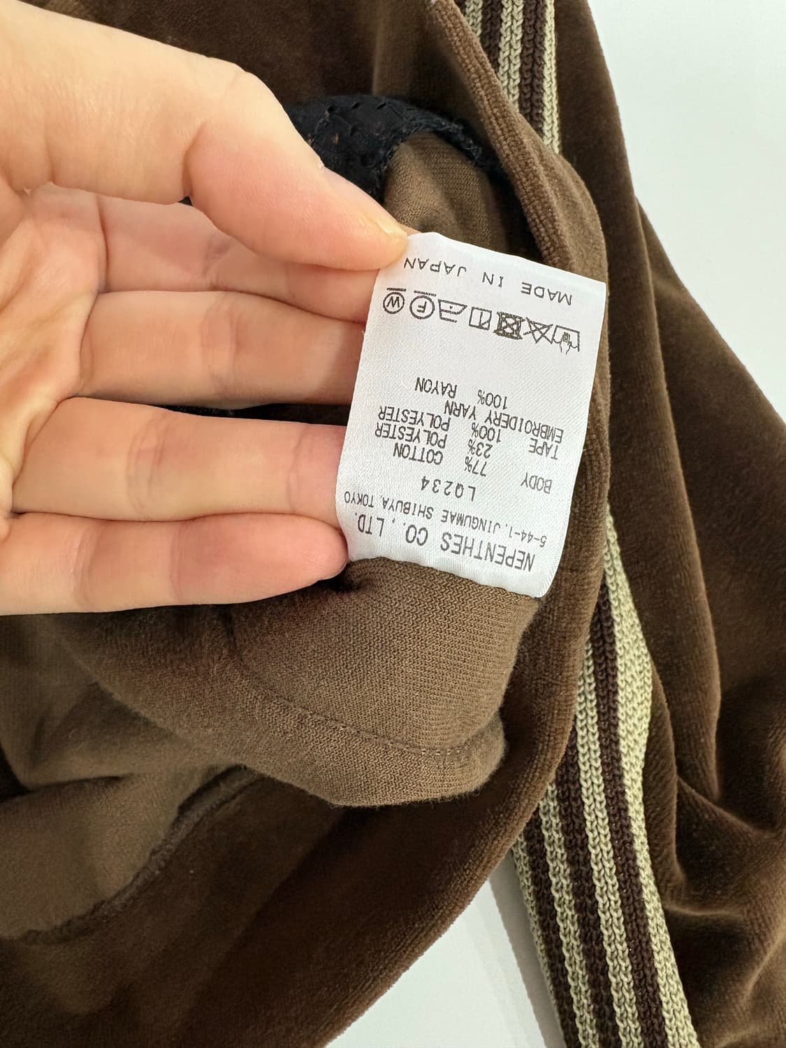 니들스 R.C 벨루어 트랙자켓 브라운 M 상품이미지4